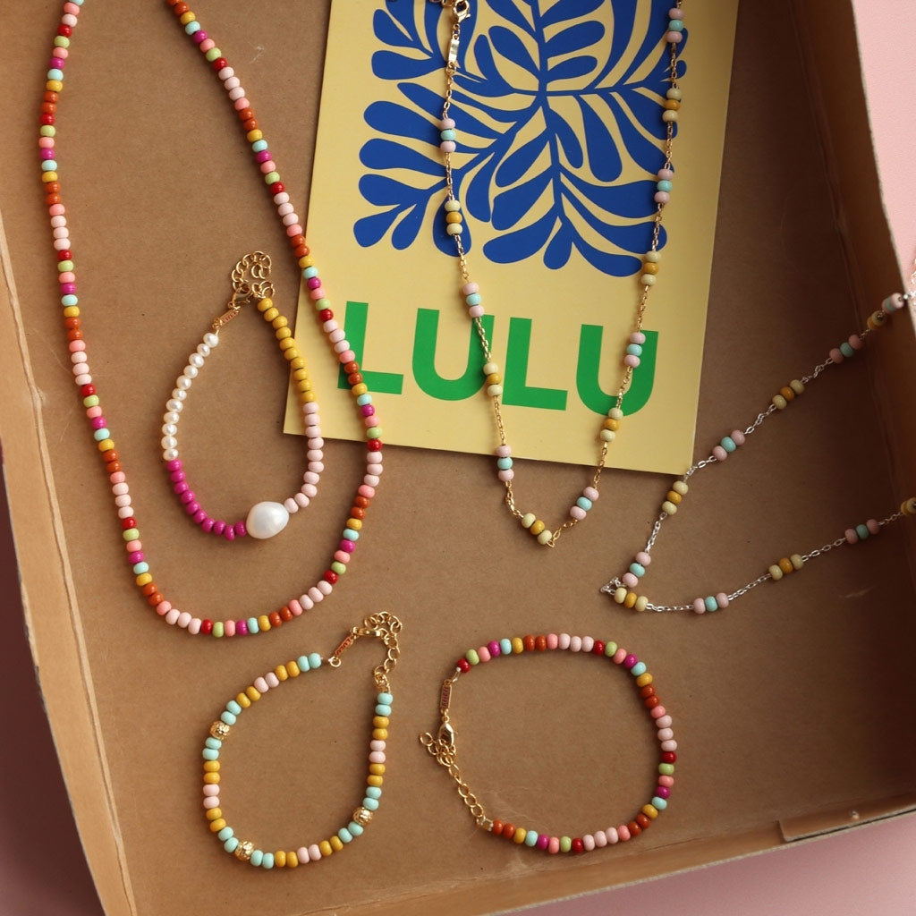 LULU Copenhagen Color Ball Halskette kurze Necklaces Mix