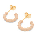 Color Ball Hoops - Small - Paar - Buttercream