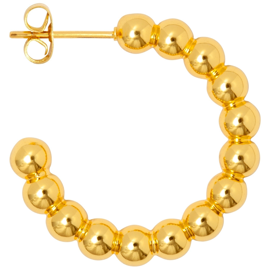 LULU Copenhagen Color Ball Hoops Large paar Hoops Vergoldet
