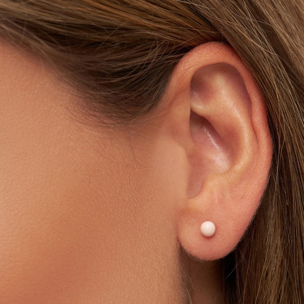 LULU Copenhagen Color Ball Medium Ohrring 1 stück Ear stud, 1 pcs Silk Light Pink