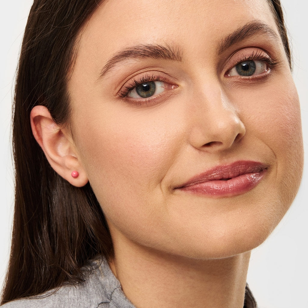 LULU Copenhagen Color Ball Medium Ohrring 1 stück Ear stud, 1 pcs Korallenpink