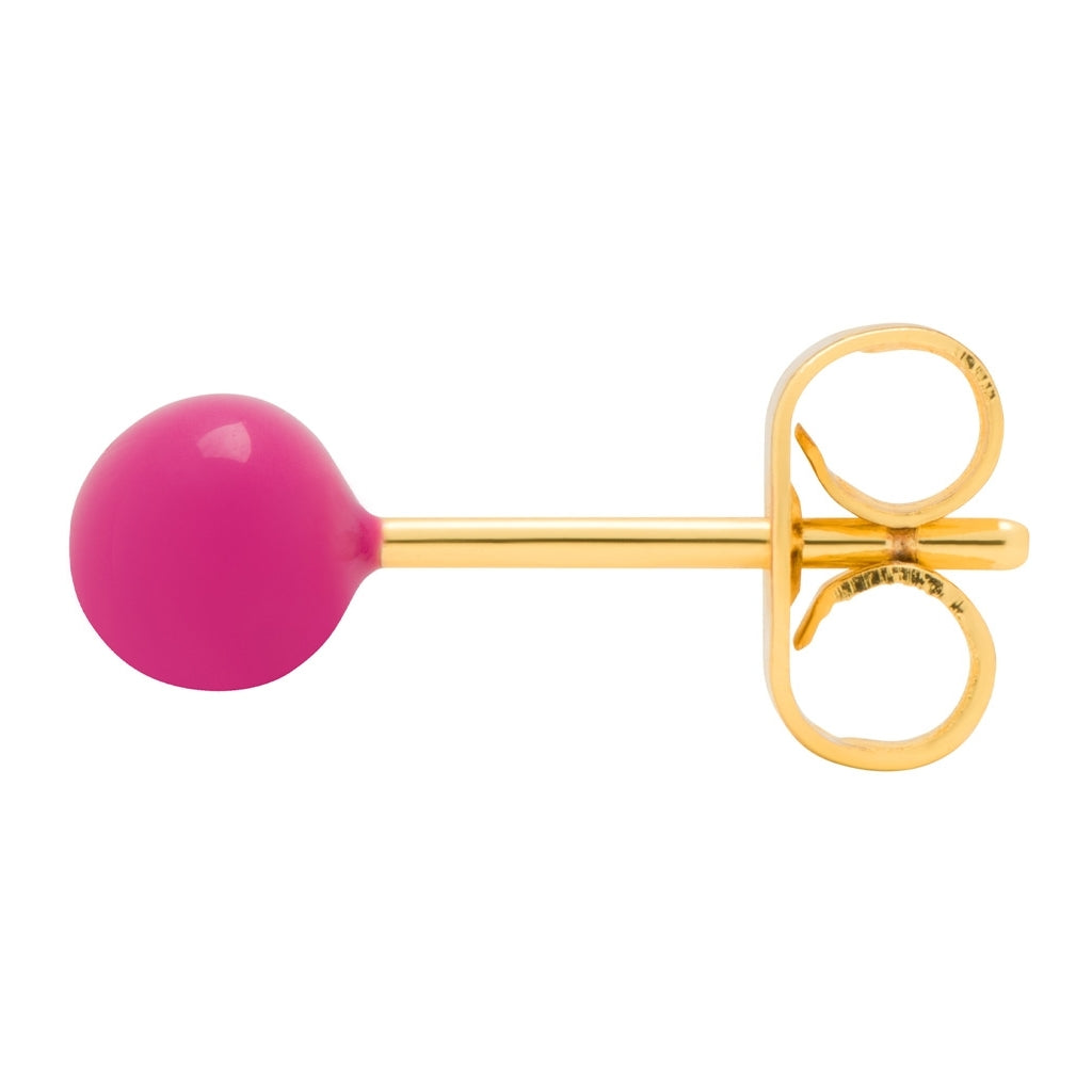 LULU Copenhagen Color Ball Medium Ohrring 1 stück Ear stud, 1 pcs Plum