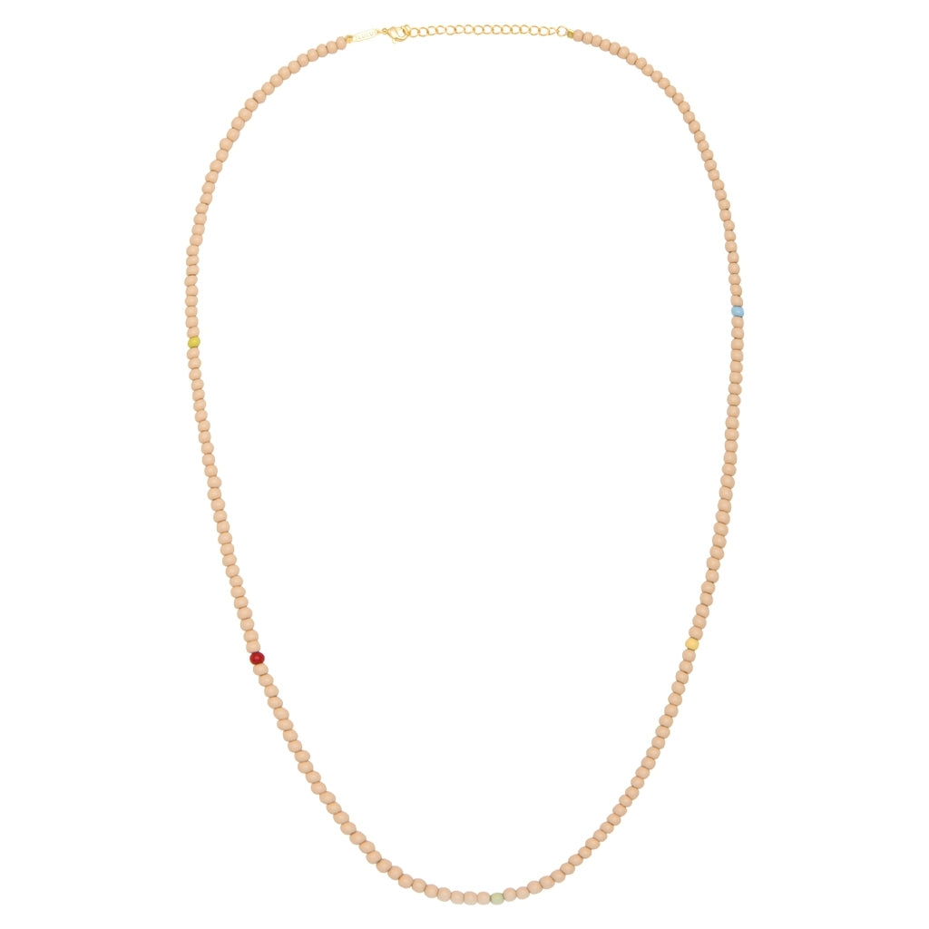 LULU Copenhagen Color Ball Halskette lange Necklaces Buttercream/Multi