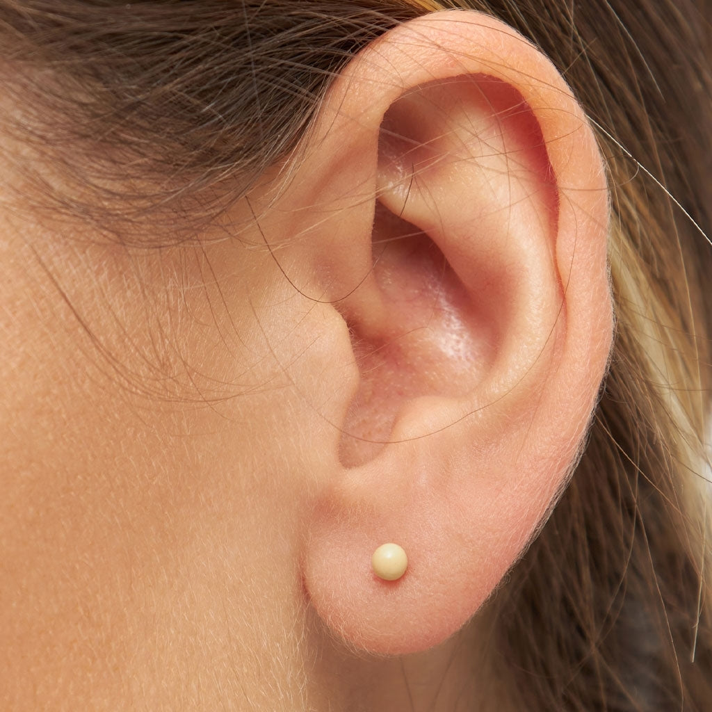 LULU Copenhagen Color Ball Ohrring 1 stück Ear stud, 1 pcs Soft Yellow