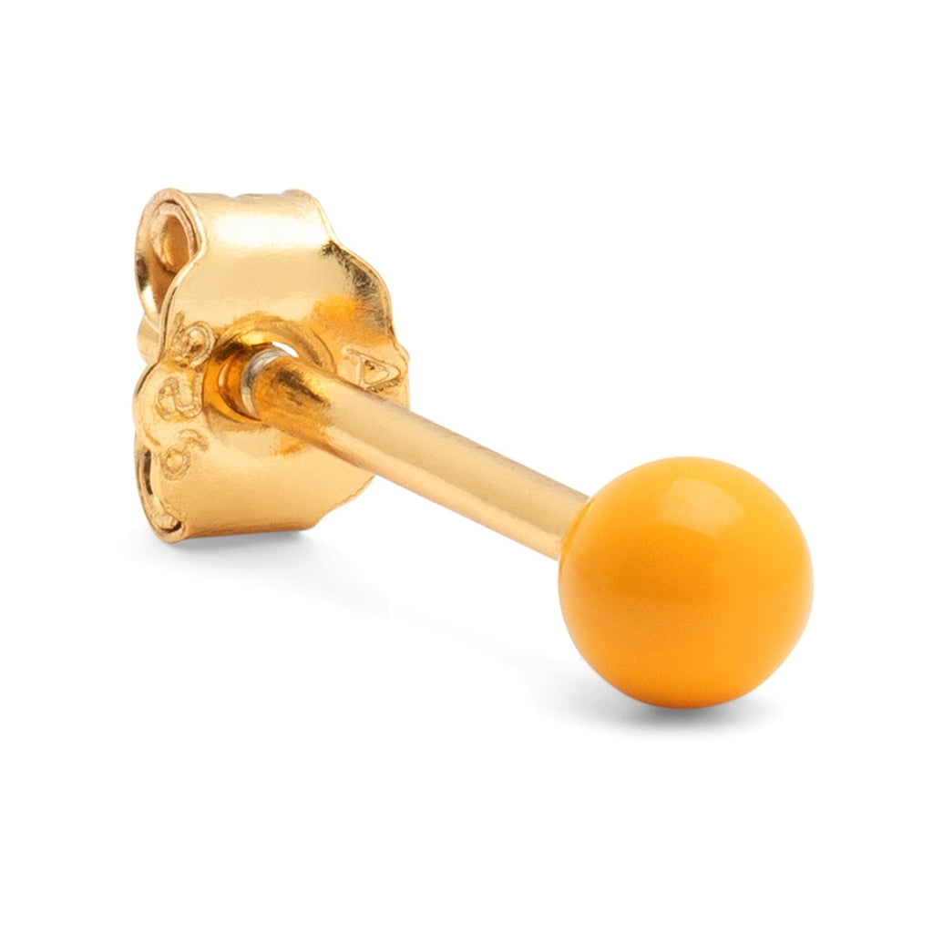 LULU Copenhagen Color Ball Ohrring 1 stück Ear stud, 1 pcs Sunflower
