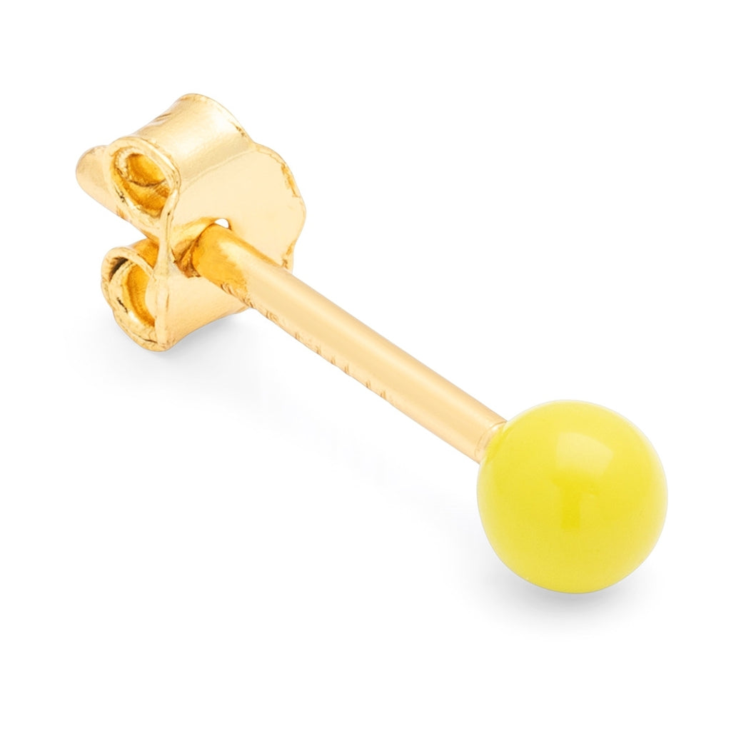 LULU Copenhagen Color Ball Ohrring 1 stück Ear stud, 1 pcs Wild Lime