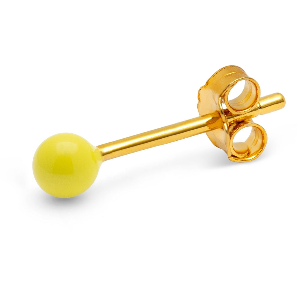LULU Copenhagen Color Ball Ohrring 1 stück Ear stud, 1 pcs Wild Lime