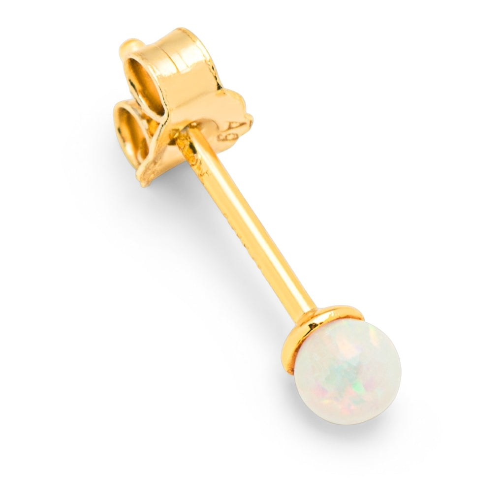 LULU Copenhagen Color Ball Stone Ohrring 1 stück Ear stud, 1 pcs Opal
