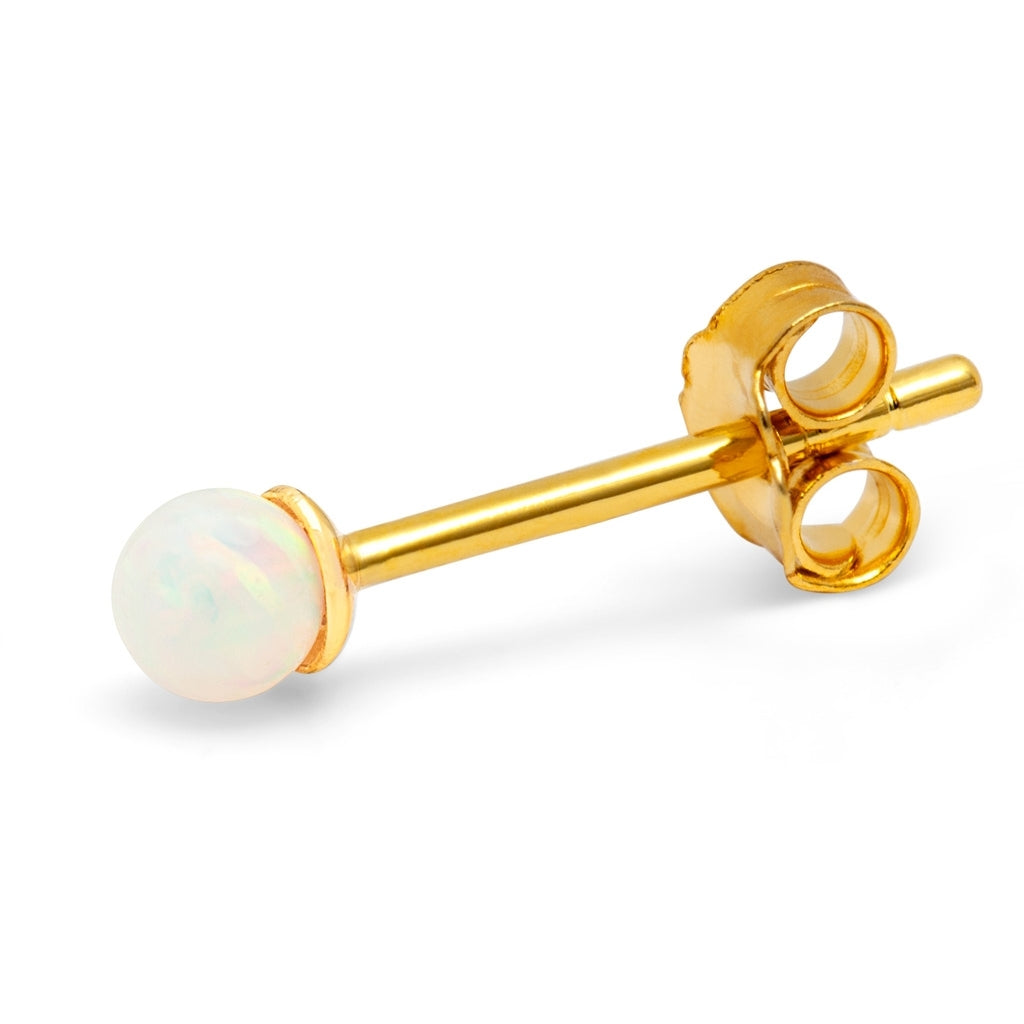 LULU Copenhagen Color Ball Stone Ohrring 1 stück Ear stud, 1 pcs Opal