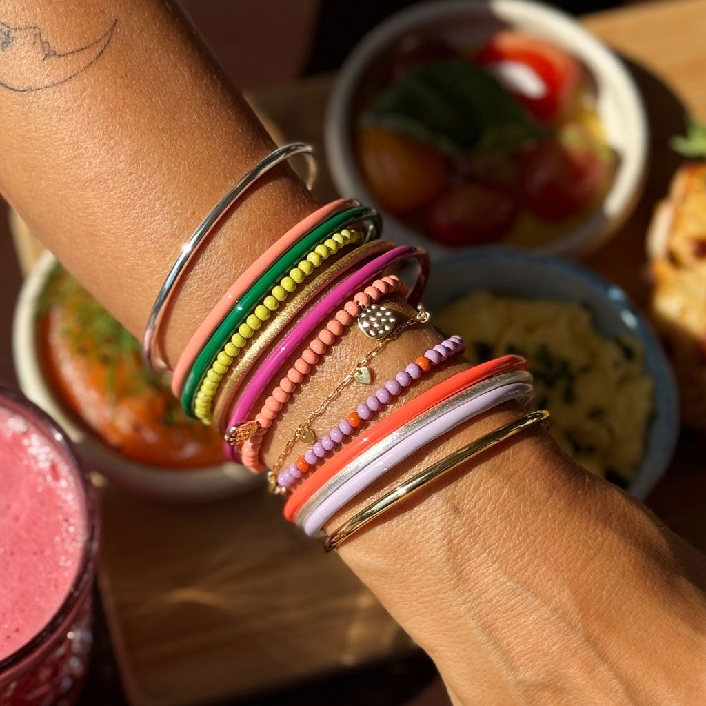 LULU Copenhagen Color Bangle Bracelets Lila