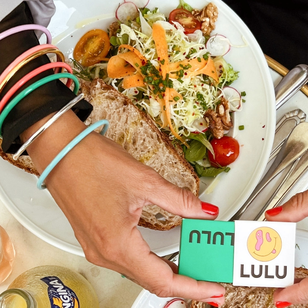 LULU Copenhagen Color Bangle gebürstet Bracelets Silver Plated