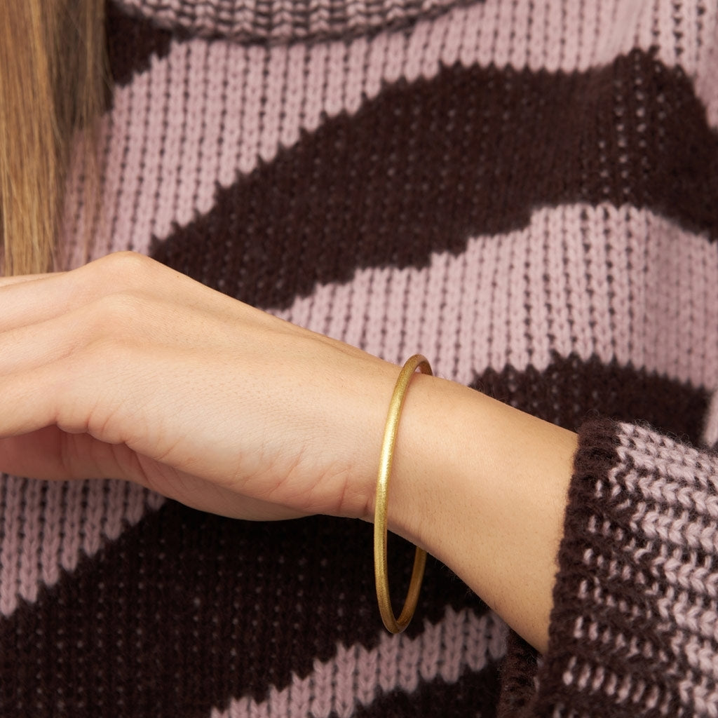 LULU Copenhagen Color Bangle gebürstet Bracelets Vergoldet