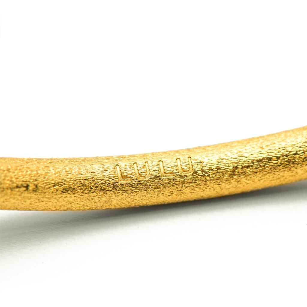 LULU Copenhagen Color Bangle gebürstet Bracelets Vergoldet