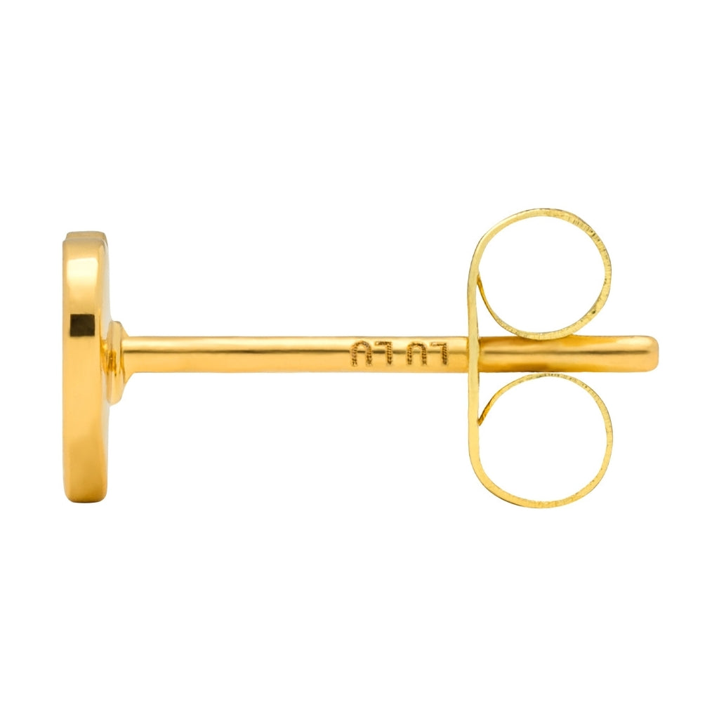 LULU Copenhagen Color Heart Ohrring 1 stück vergoldet Ear stud, 1 pcs Grün