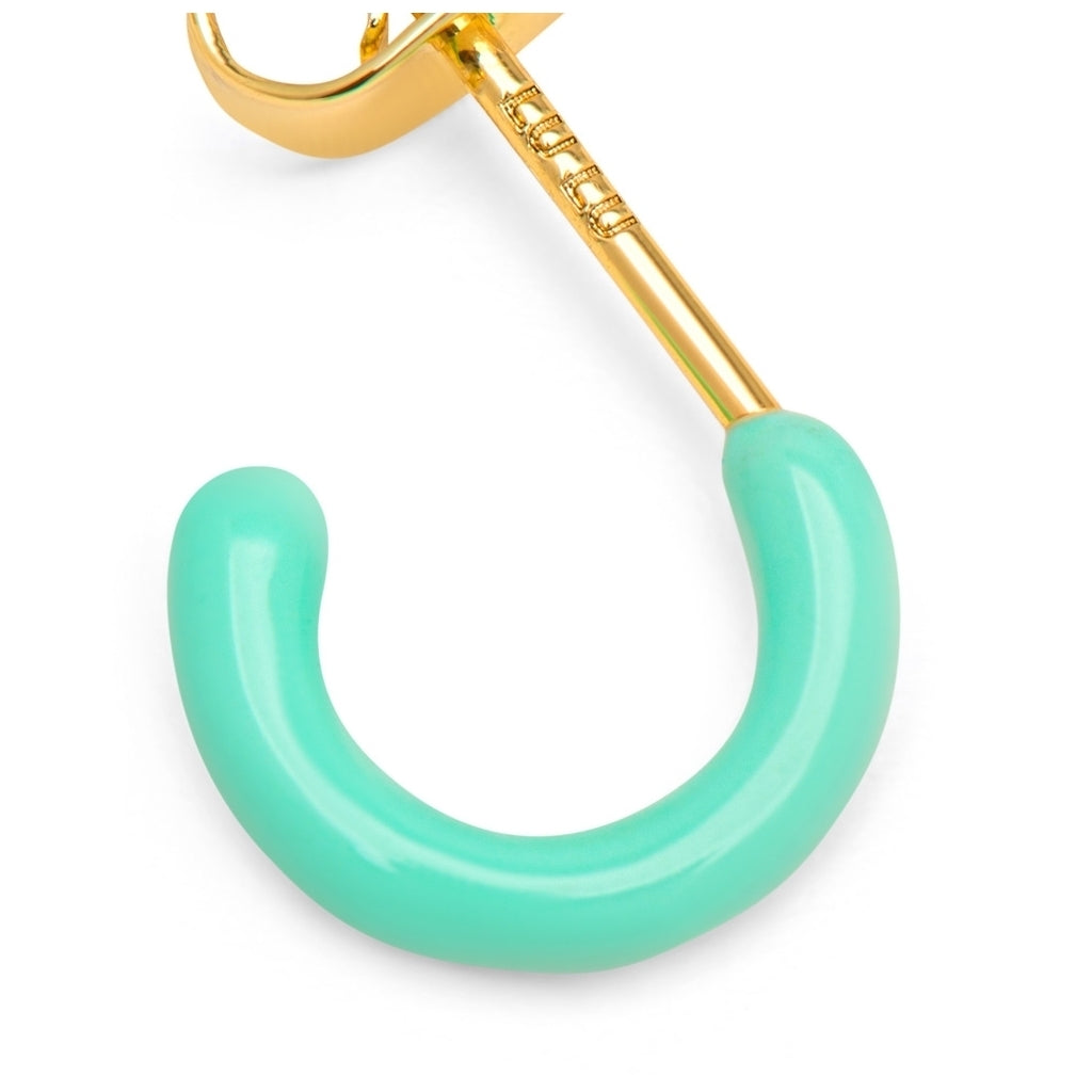 LULU Copenhagen Color Hoop 1 pcs - Box Ear stud, 1 pcs Minze
