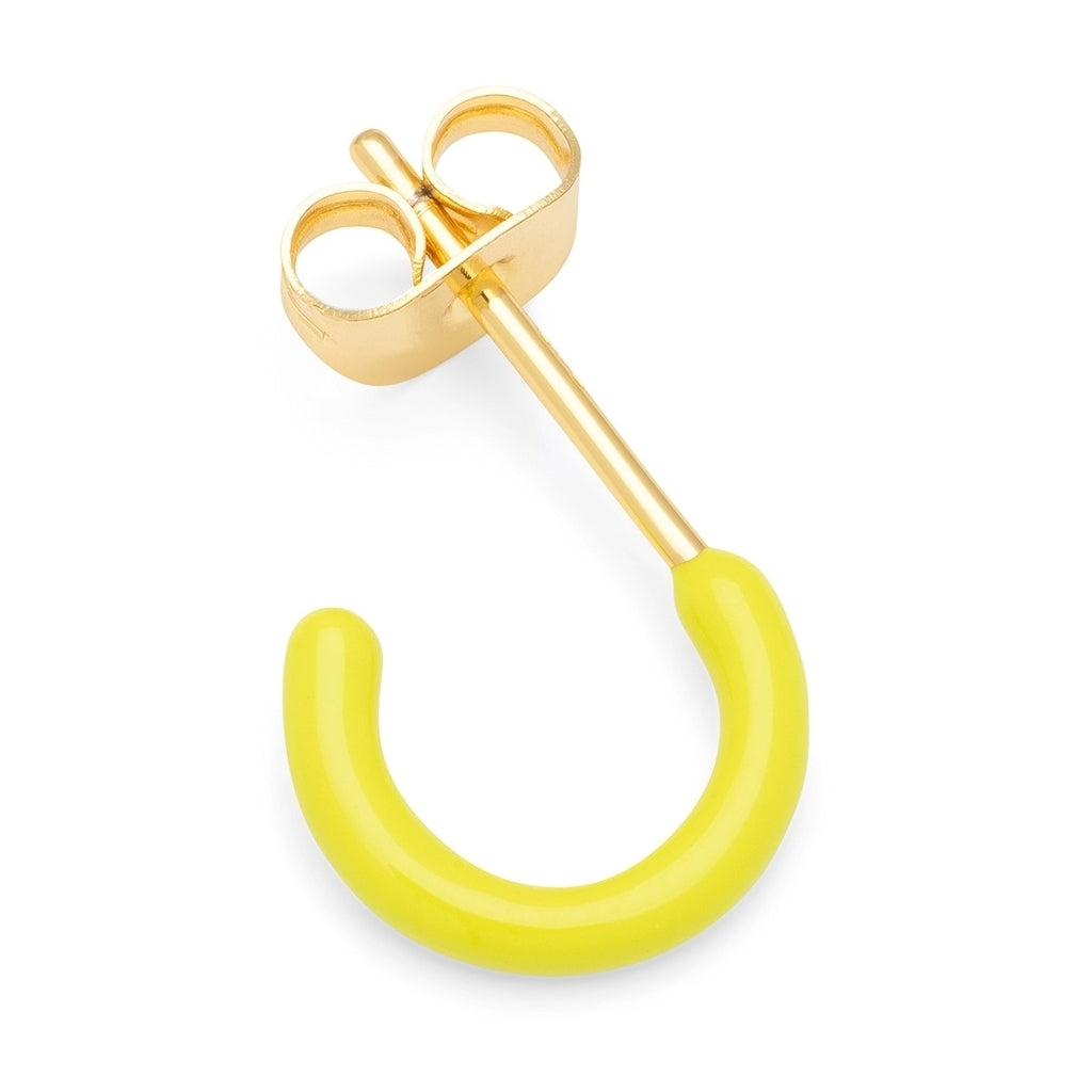 LULU Copenhagen Color Hoop 1 pcs - Box Ear stud, 1 pcs Wild Lime