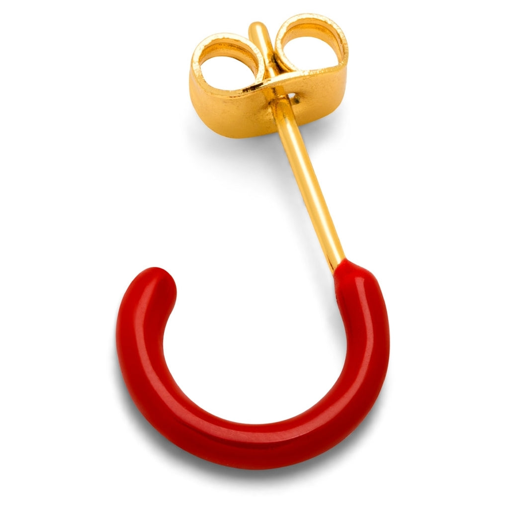 LULU Copenhagen Color Hoop 1 stück Hoops Passion Red