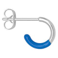 Color Hoop Half Dip 1 stück versilbert - Blue