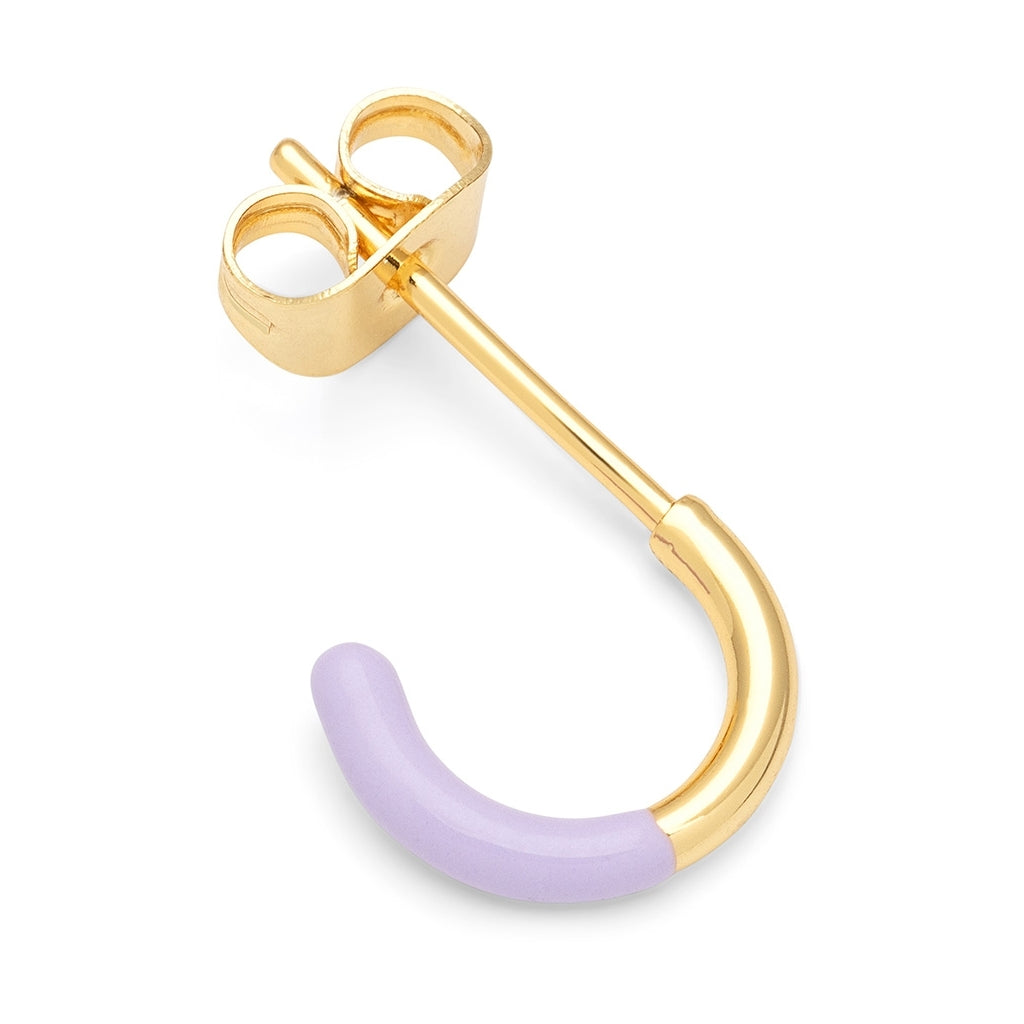 LULU Copenhagen Color Hoop Half Dip 1 stück vergoldet Hoops Lila