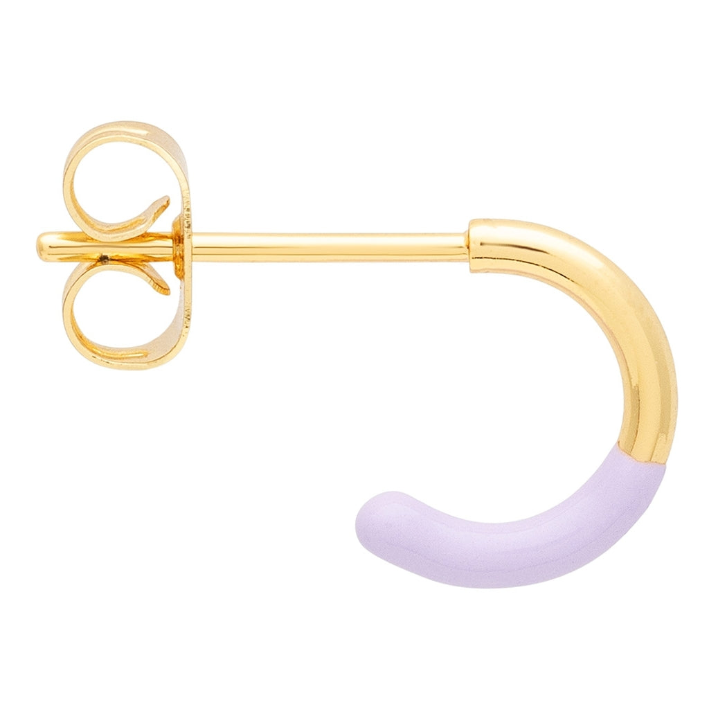 LULU Copenhagen Color Hoop Half Dip 1 stück vergoldet Hoops Lila