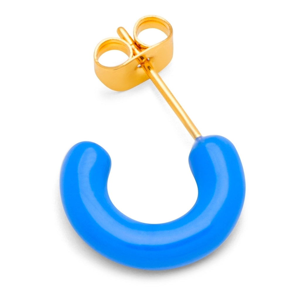 LULU Copenhagen Color Hoops Chunky Paar Hoops Blue