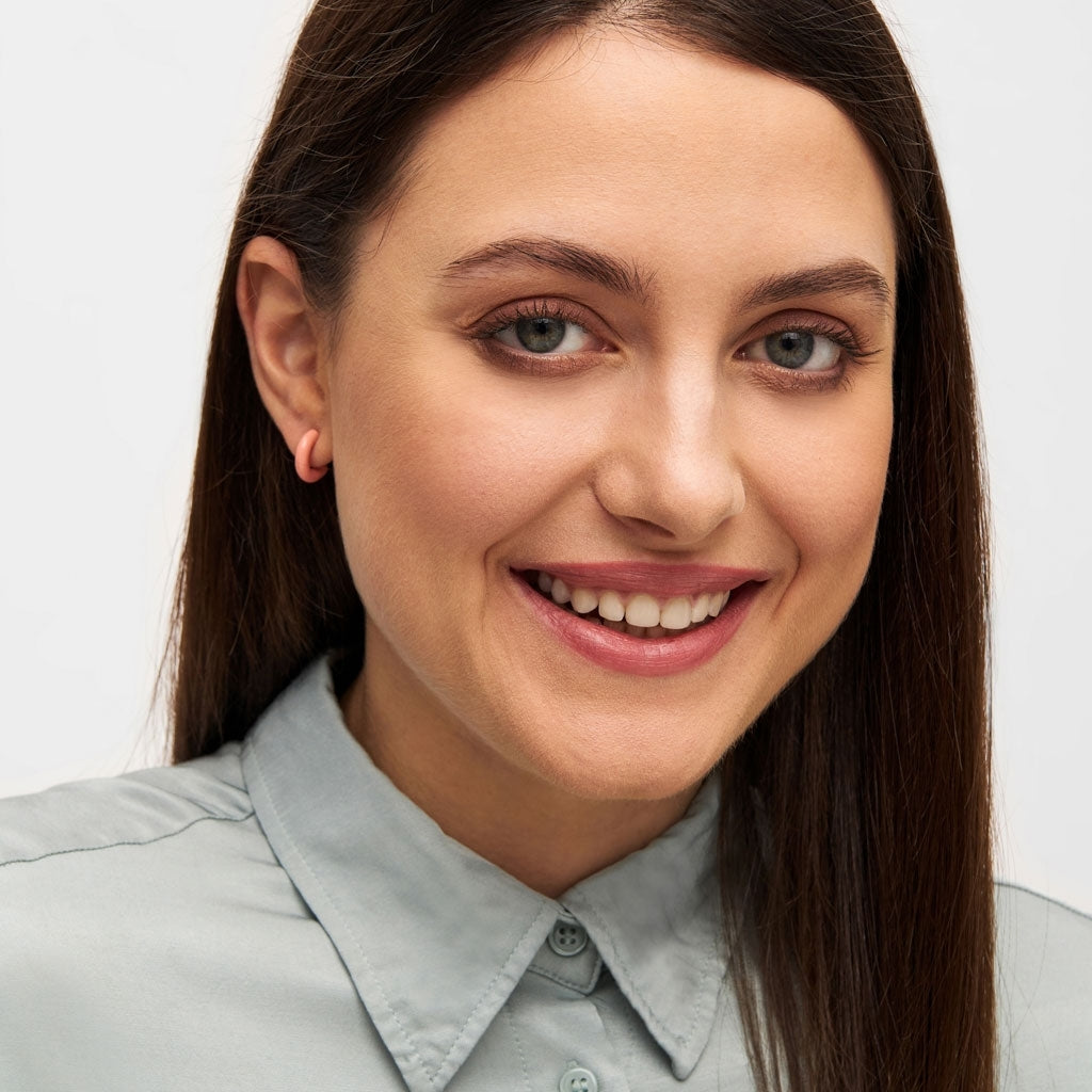 LULU Copenhagen Color Hoops Chunky Paar Hoops Burnt Coral