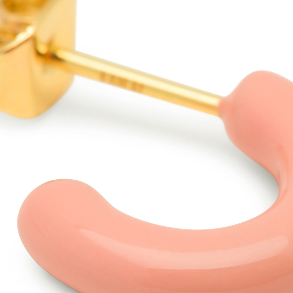 LULU Copenhagen Color Hoops Chunky Paar Hoops Burnt Coral