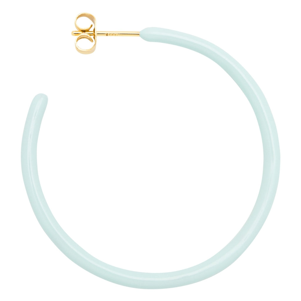 LULU Copenhagen Color Hoops Large paar Hoops Minze