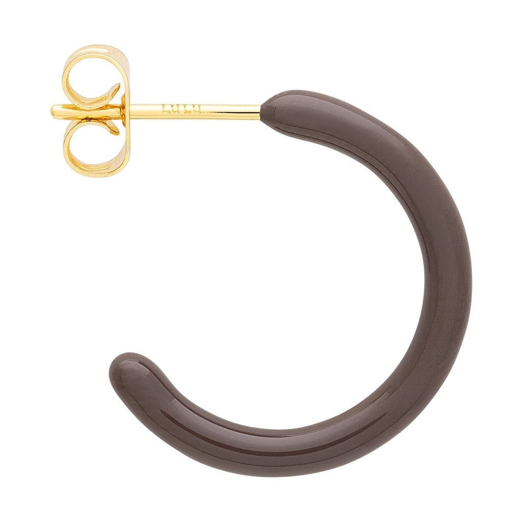 LULU Copenhagen Color Hoops Medium paar Hoops Cocoa Powder
