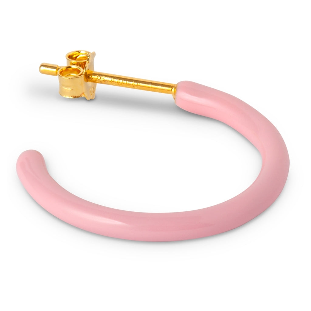 LULU Copenhagen Color Hoops Medium paar Hoops Hellrosa