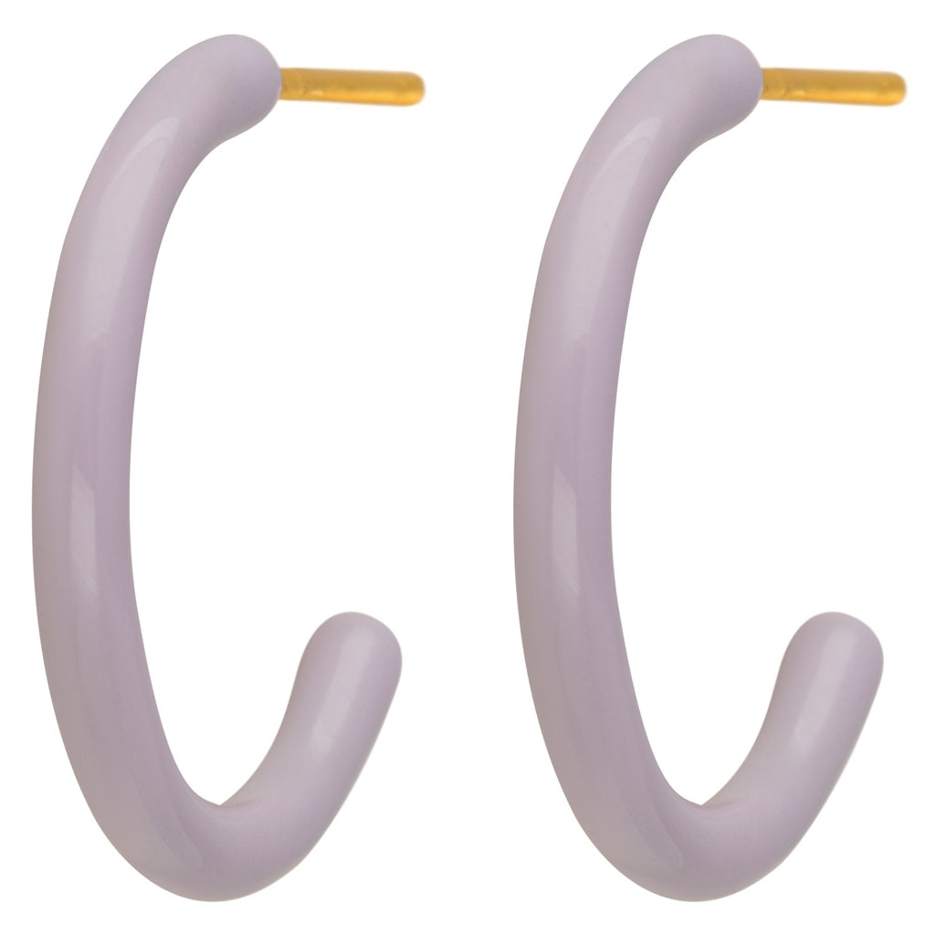 LULU Copenhagen Color Hoops Medium paar Hoops Lila