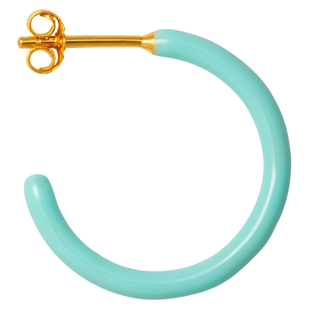 LULU Copenhagen Color Hoops Medium paar Hoops Minze