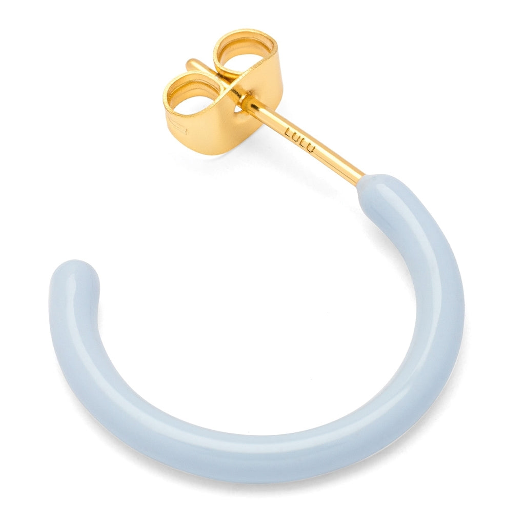 LULU Copenhagen Color Hoops Medium paar Hoops Skyride Blue