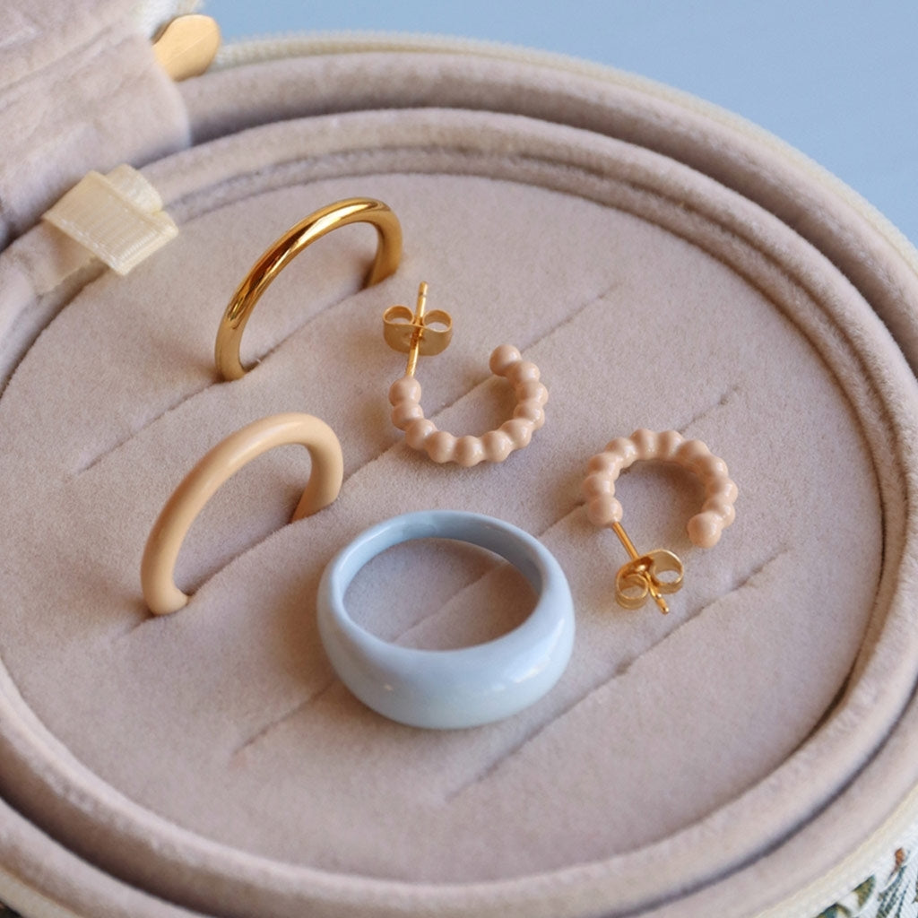LULU Copenhagen Color Ring Rings Buttercream