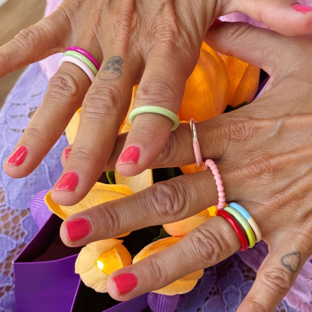 LULU Copenhagen Color Ring Rings Purple Harvest