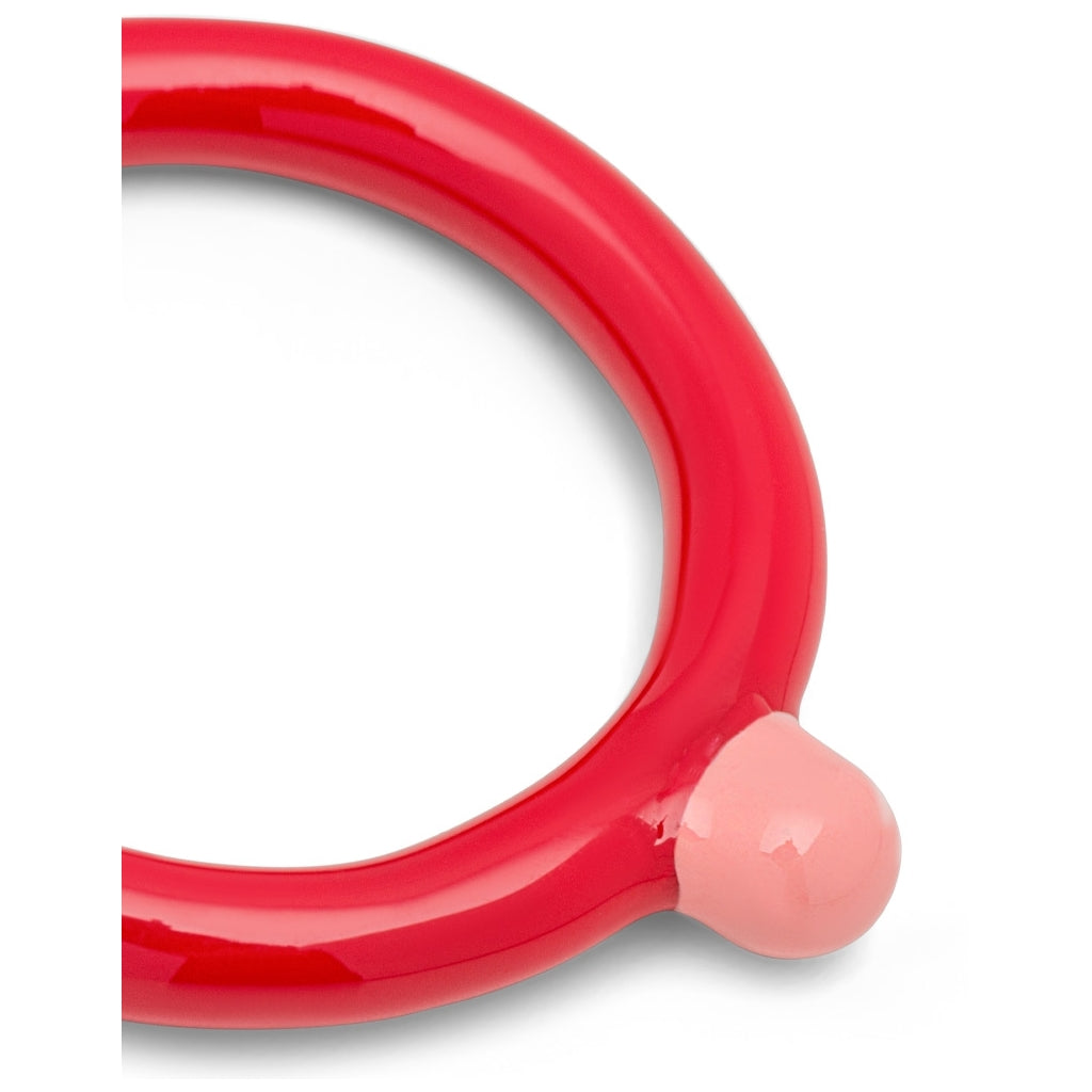 LULU Copenhagen Color Ring Top Rings Hot Coral/Burnt Coral