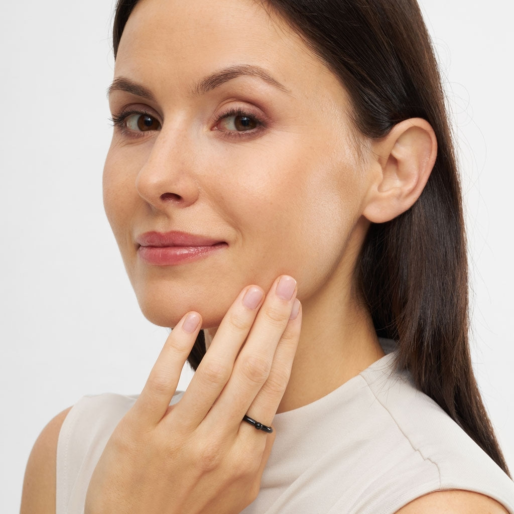 LULU Copenhagen Color Ring Top Rings Schwarz