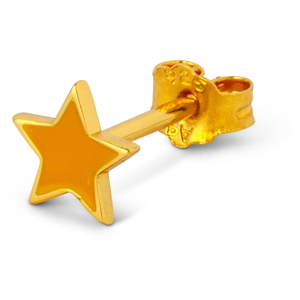 LULU Copenhagen Color Star Ohrring 1 stück vergoldet Ear stud, 1 pcs Marigold