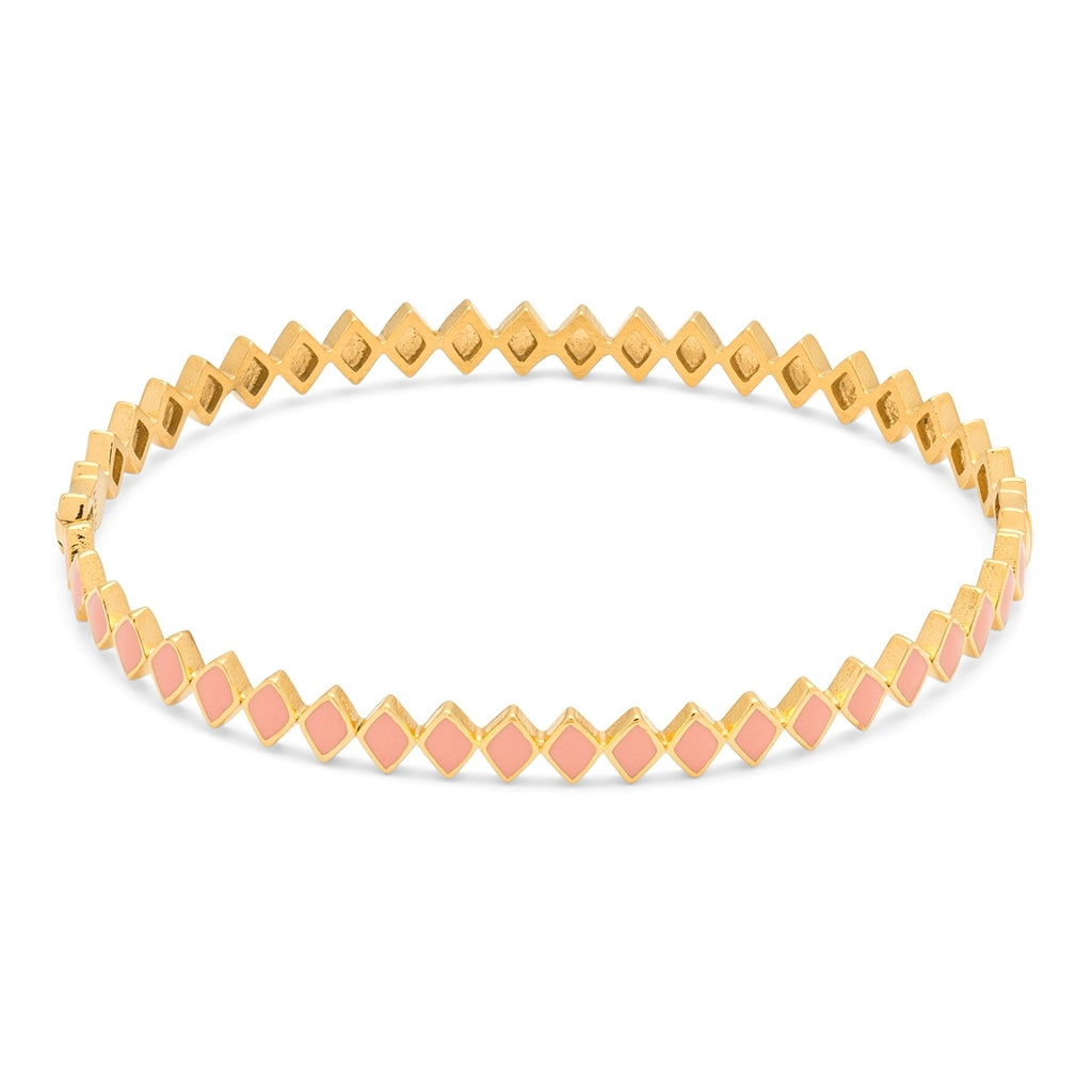 LULU Copenhagen Confetti Bangle - Vergoldetes Bracelets Burnt Coral