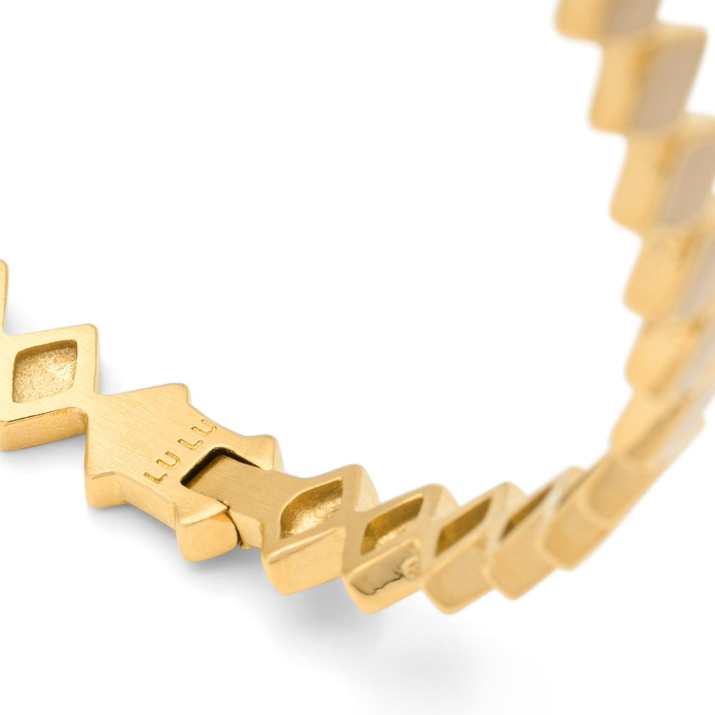 LULU Copenhagen Confetti Bangle - Vergoldetes Bracelets Buttercream