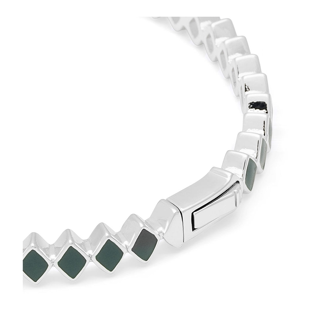 LULU Copenhagen Confetti Bangle - Versilbert Bracelets North Sea Green