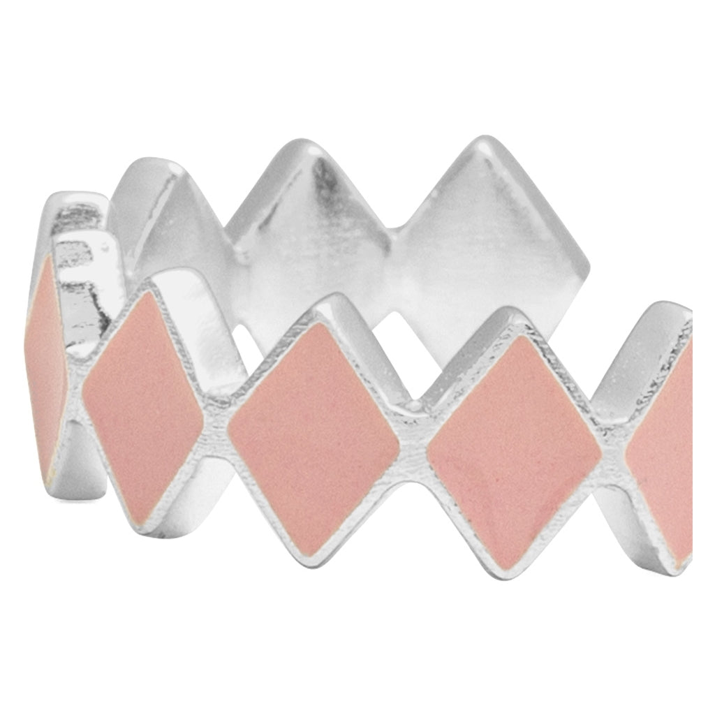 LULU Copenhagen Confetti Creolen Paar versilbert Hoops Hellrosa