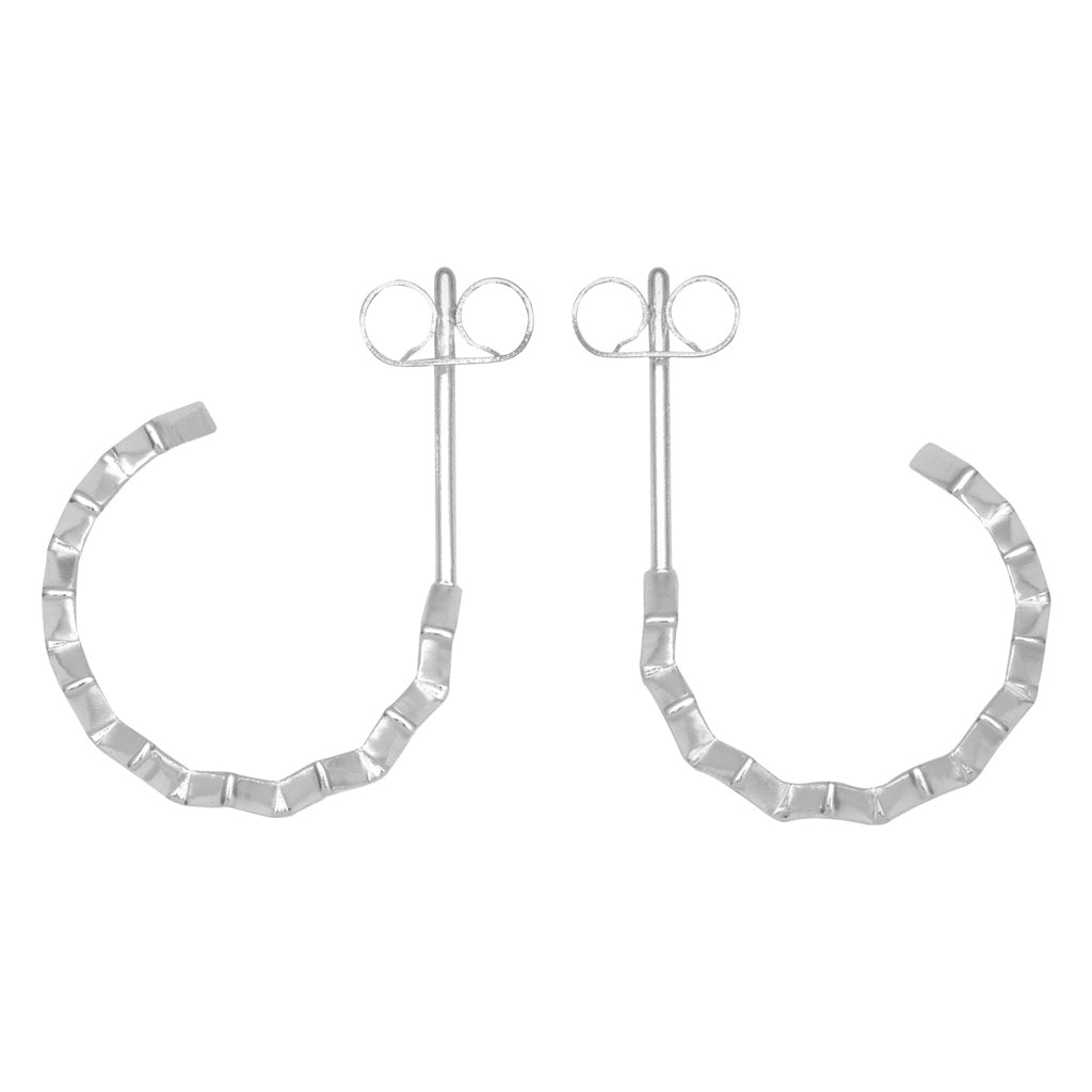 LULU Copenhagen Confetti Creolen Paar versilbert Hoops Hellrosa