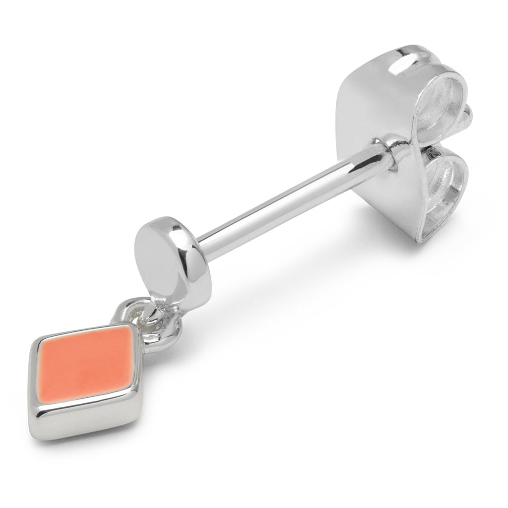 LULU Copenhagen Confetti Dangling Ohrring 1 stück versilbert Ear stud, 1 pcs Burnt Coral