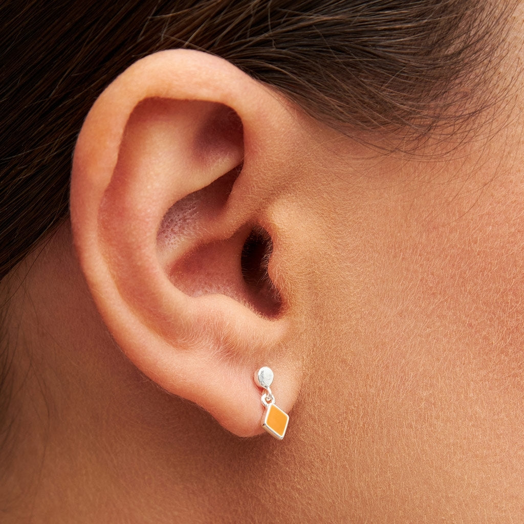 LULU Copenhagen Confetti Dangling Ohrring 1 stück versilbert Ear stud, 1 pcs Marigold
