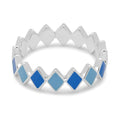 Confetti Ring Silber - Blue