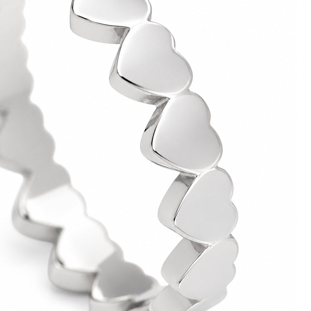 LULU Copenhagen Connected Hearts Ring Rings Silber