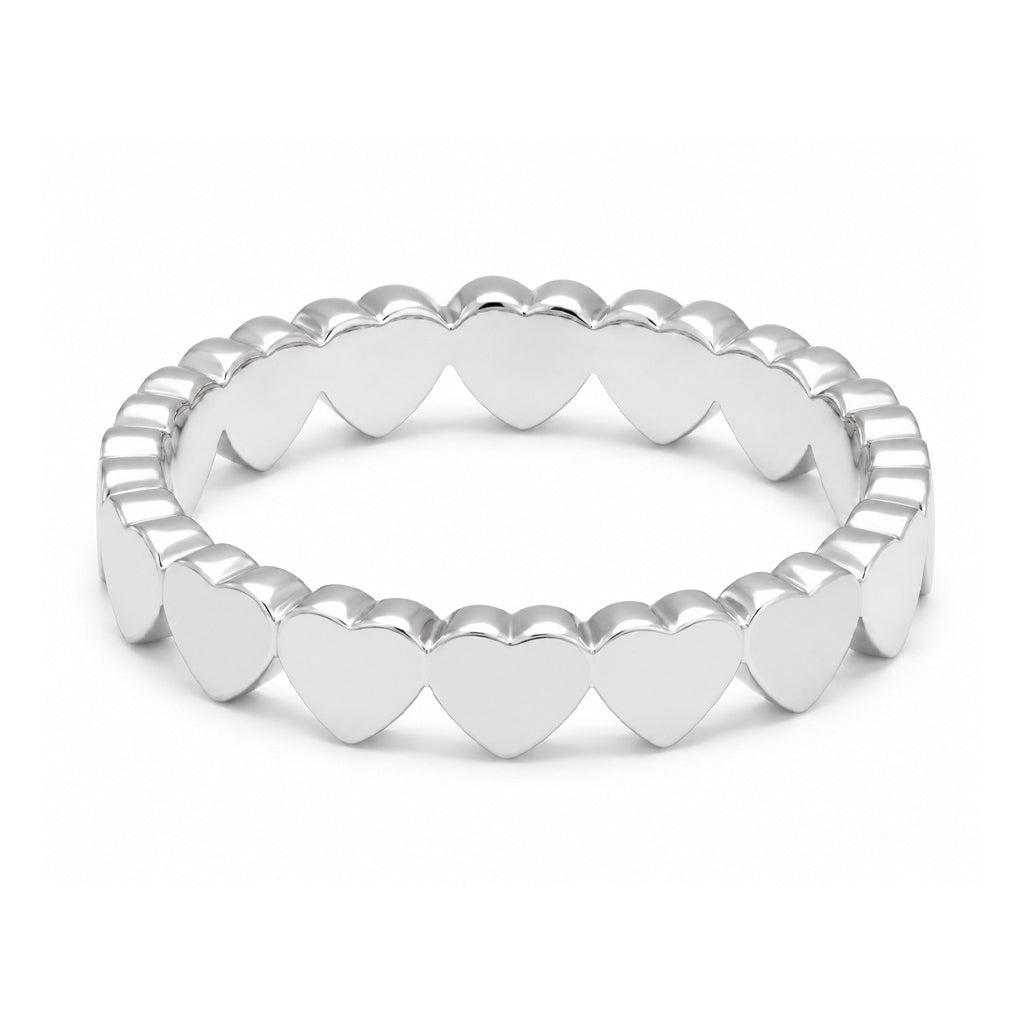 LULU Copenhagen Connected Hearts Ring Rings Silber