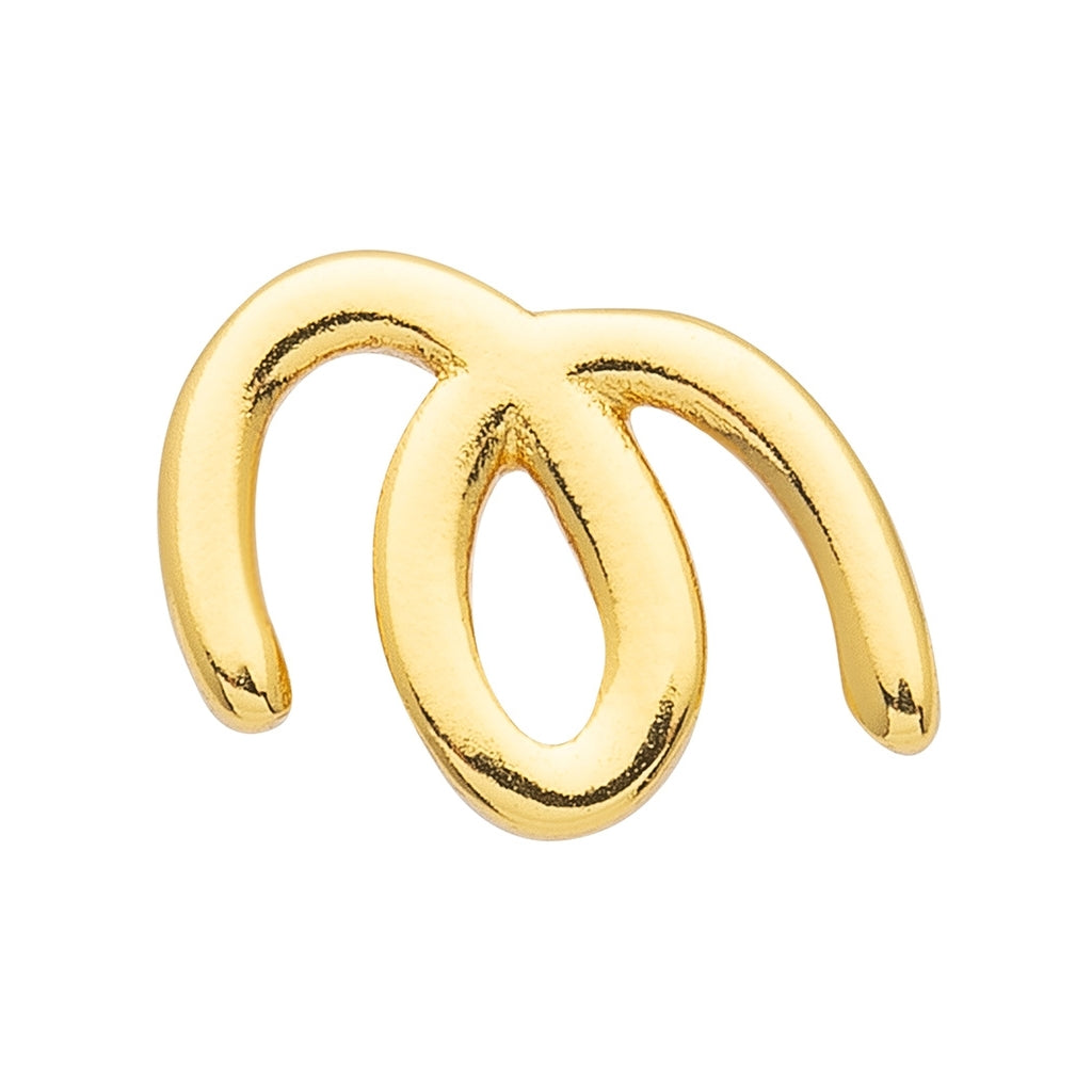 LULU Copenhagen Doodle Ohrring 1 stück Ear stud, 1 pcs Vergoldet