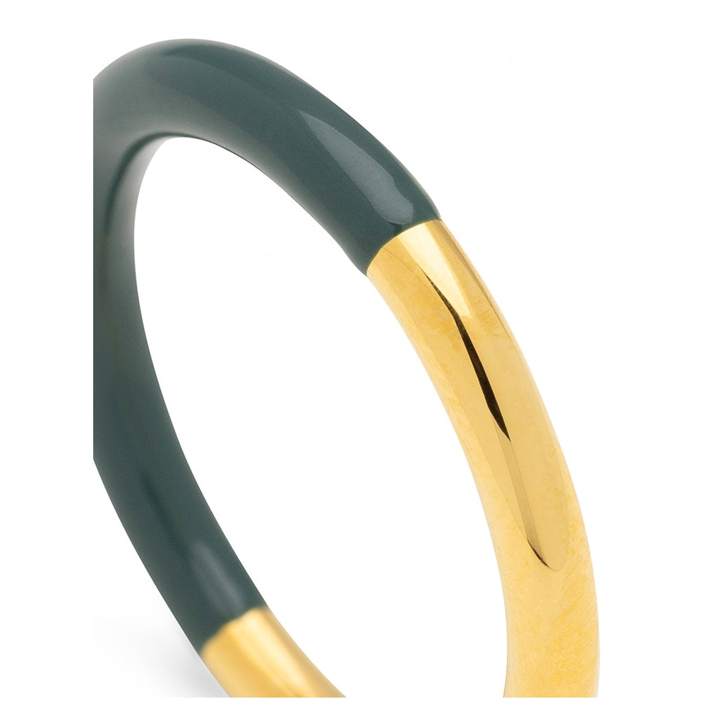 LULU Copenhagen Double Color Ring vergoldet Rings North Sea Green
